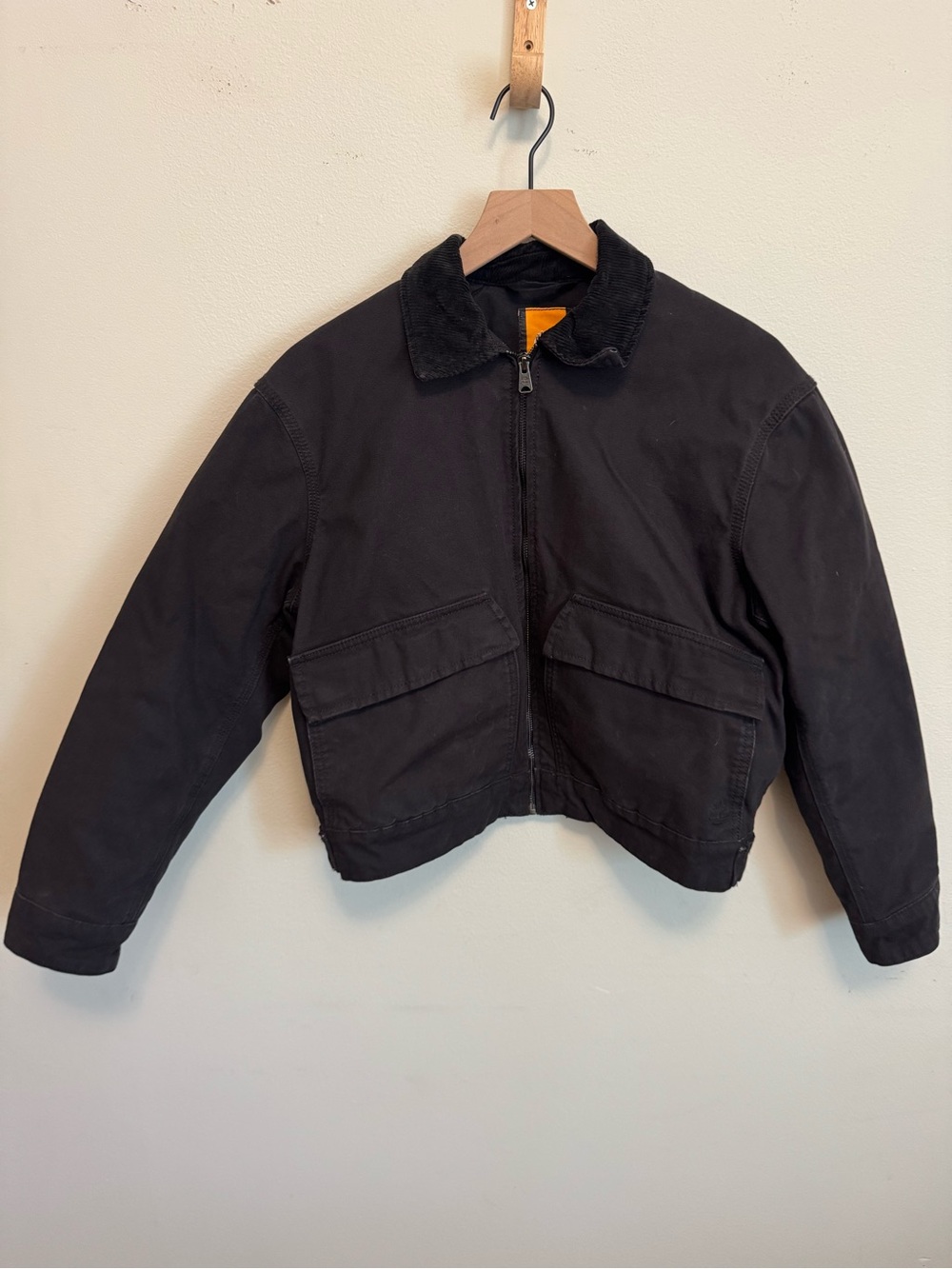 Timberland Black Corduroy-Collar Utility Jacket
